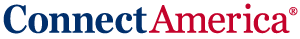 Connect America blue and red logo