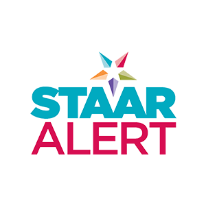 Staar Alert logo with a multi-colored star above it