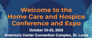 2022 Home Health Care & Hospice Conference blue banner